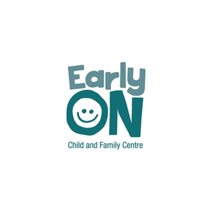 Timmins Care Logo of EarlyON Child and Family Centre featuring bold text with a smiley face incorporated into the letter "O". Cochrane District Social Services Administration Board