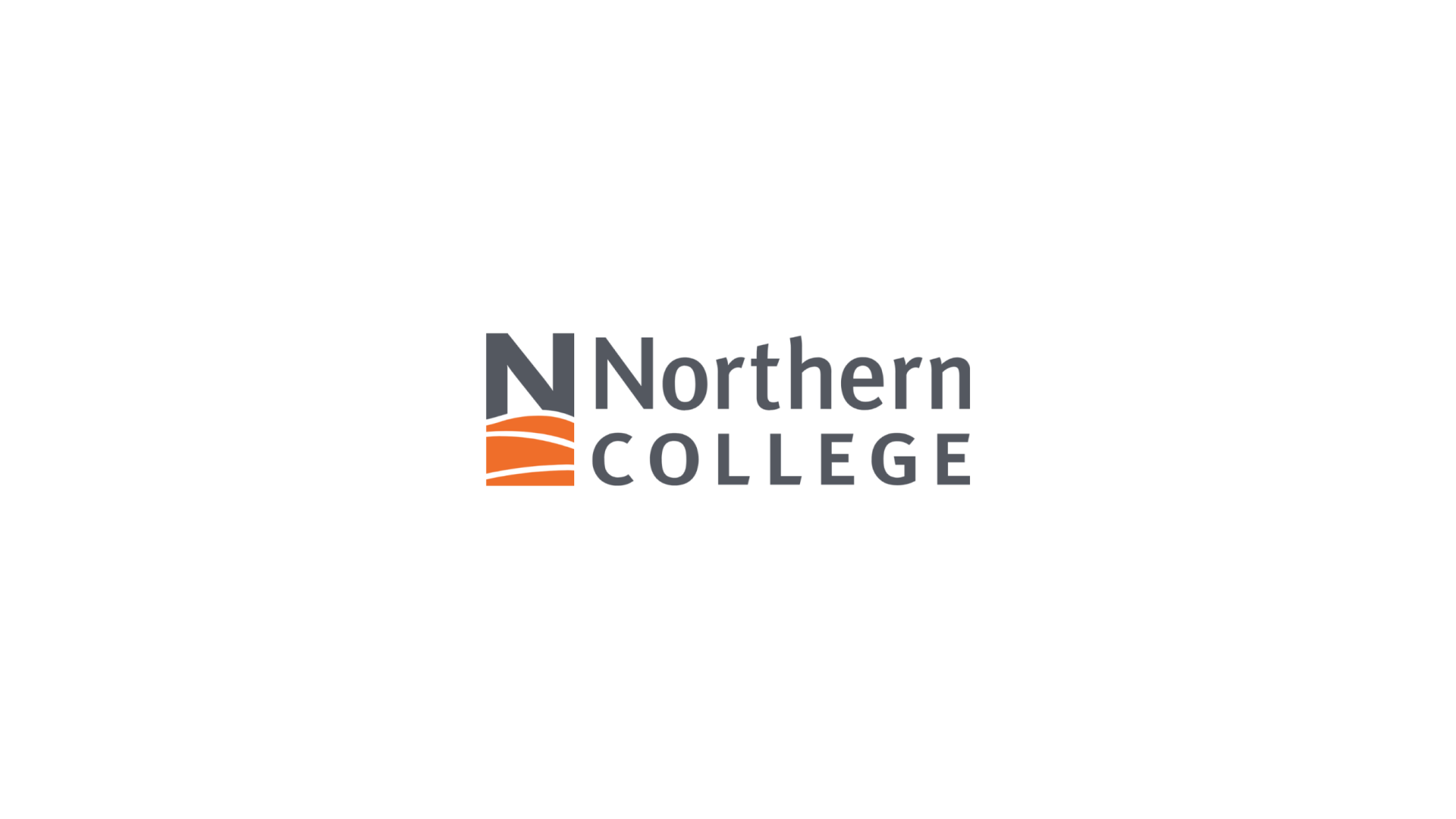 Timmins Care Logo of Northern College with a large "N" and the text "Northern College" next to it, accompanied by an orange graphic element resembling waves or books. Cochrane District Social Services Administration Board